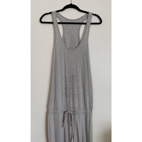 Light Grey Beyond Yoga Terry Cloth Scoop Neck Jumpsuit XS - Picture 3 of 8